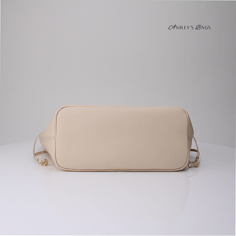 Louis Vuitton MM Neverfull Monogram Empreinte Giant In Crème Rose Trianon Pink - Picture 6 of 15